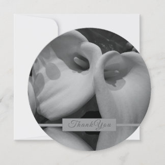 Beautiful White Calla Lilies Flat Card