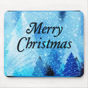 Beautiful, White Christmas Mouse Pad