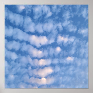 Beautiful White Clouds Poster