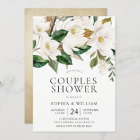 Beautiful White Flowers Elegant Couples Shower