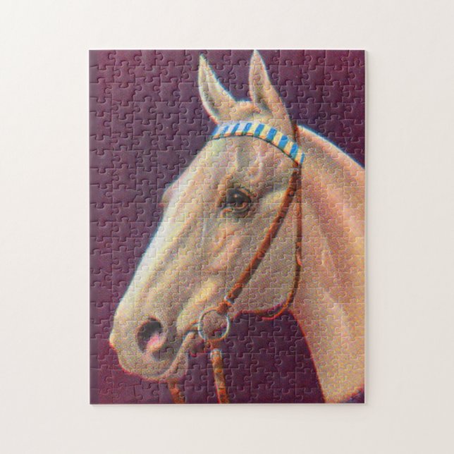  beautiful white horse jigsaw puzzle (Vertical)