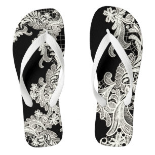  Beautiful White Lace Elegant   Jandals