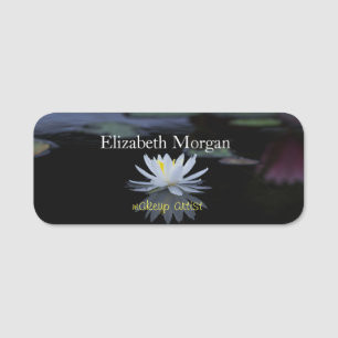Beautiful White Lotus,Lake Name Tag