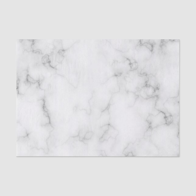 Beautiful White Marble Tissue Paper (Front)