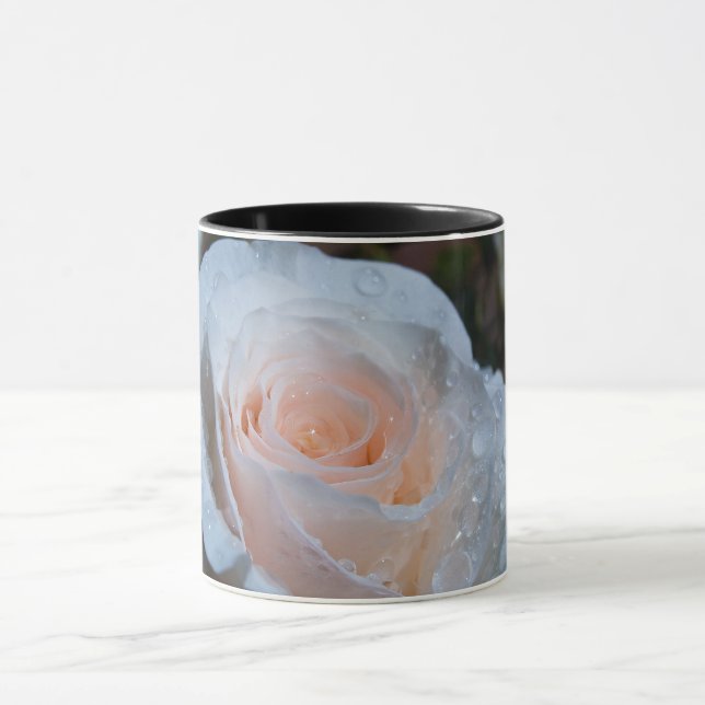 Beautiful White Rose Mug (Center)