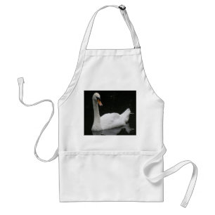 Beautiful White Swan Apron