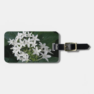 Beautiful White Tropical Flower Custom Luggage Tag