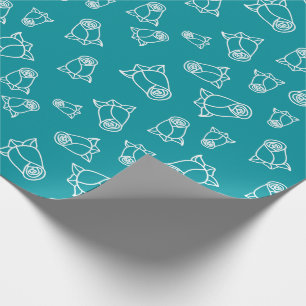 Beautiful White Wedding Roses Engagement Seamless Wrapping Paper