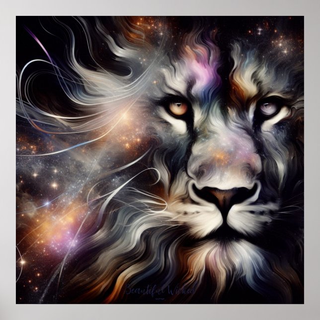 Beautiful Wicked AI Fantasy Digital Art Print (Front)