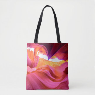 Beautiful wide angle view of amazing sandstone for tote bag
