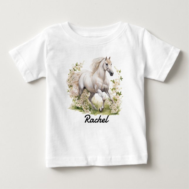 Beautiful Wild Horse Baby T-Shirt (Front)