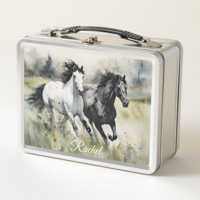 Beautiful Wild Horses lunch box (Front)