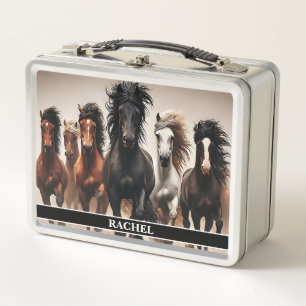 Beautiful Wild Horses lunch box