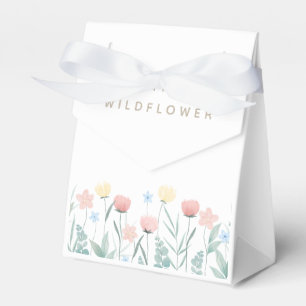Beautiful Wildflower Bouquet Birthday Favour Box