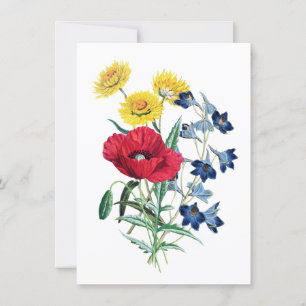 Beautiful Wildflower Bouquet Card