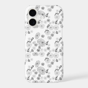 Beautiful Wildflower Doodles Pattern Case-Mate iP