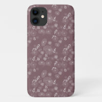 Beautiful Wildflower Doodles Pattern  Case-Mate iP