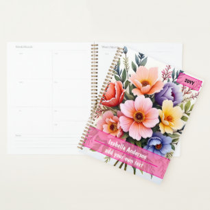 Beautiful Wildflowers Modern Luxury Collection Planner
