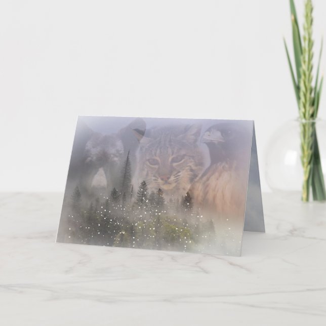 Beautiful Wildlife Season's Greetings Card (Front)