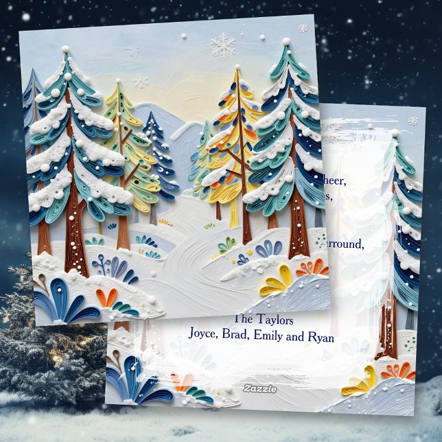 Beautiful Winder Scene | Enchanted Forest Holiday Card (Creator Uploaded)