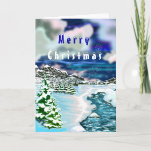 Beautiful Winter Landscape Christmas Card