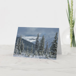 Beautiful Winter Landscape - Mountains Trees Snow Card