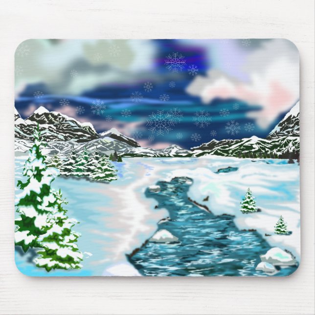 Beautiful Winter Mouse Pad (Front)
