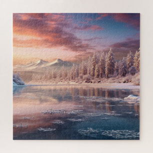 beautiful winter nature jigsaw puzzle