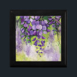 Beautiful Wisteria Flowers In Watercolor  Gift Box<br><div class="desc">Beautiful wisteria flowers watercolor art. Colourful botanical design,  suitable for anyone who loves wisteria flowers,  botanical arts,  plants,  nature,  purple flowers,  colourful arts,  cute illustrations and watercolor arts. Can be a beautiful gift. Please check the full collection for matching items. Thank you :)</div>