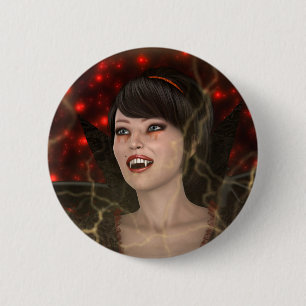 Beautiful Witch 6 Cm Round Badge
