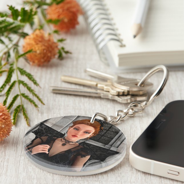 Beautiful Witch Key Ring (Front Right)