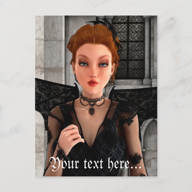 Beautiful Witch Postcard (Front)