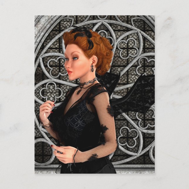 Beautiful Witch Postcard (Front)