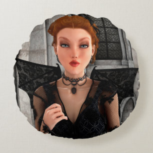 Beautiful Witch Round Cushion