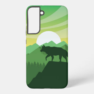Beautiful wolf scene samsung galaxy case