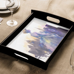 Beautiful Woman Abstract Fairytale City Princess Tissue Paper