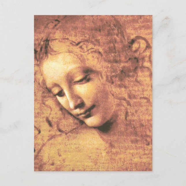 Beautiful Woman by Leonardo da Vinci Postcard (Front)