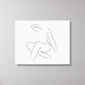 Beautiful woman  canvas print