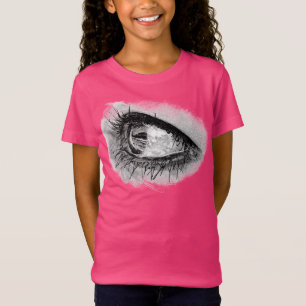 Beautiful woman eye in full mascara T-Shirt