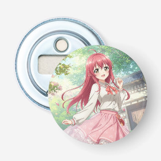 Beautiful woman in nature bottle opener