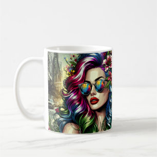 Beautiful Woman in the City Coffee Mug