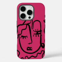 Beautiful Woman Line Art Tough iPhone / iPad case