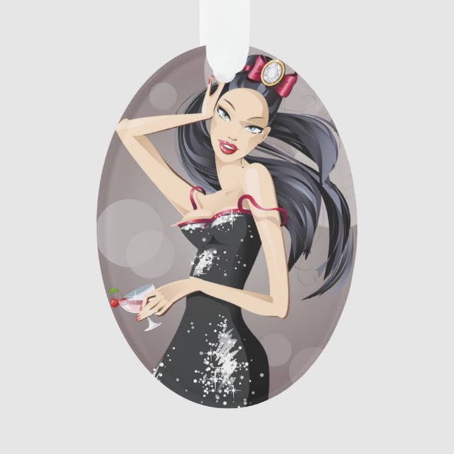 BEAUTIFUL WOMAN ORNAMENT (Front)