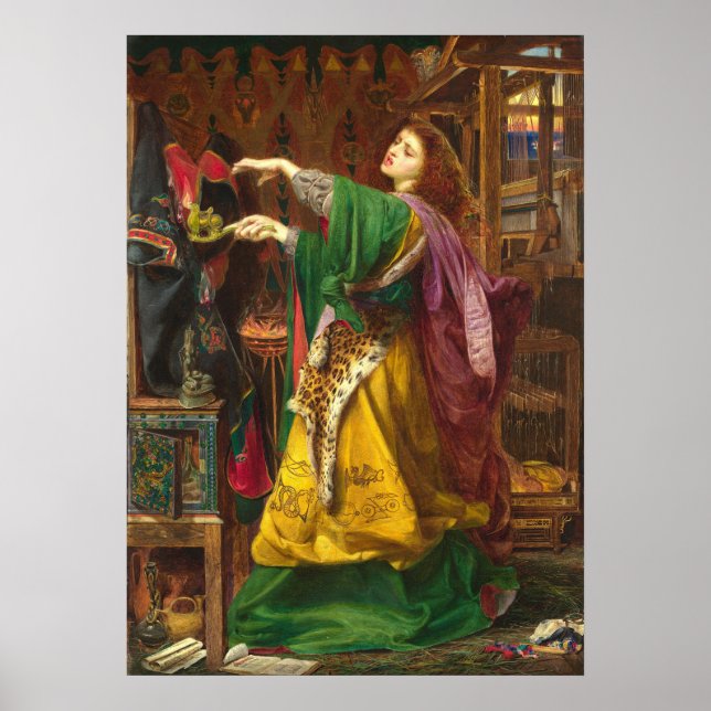 Beautiful woman painting poster (Front)