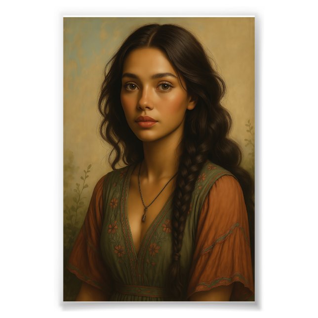 Beautiful Woman Photo Print (Front)