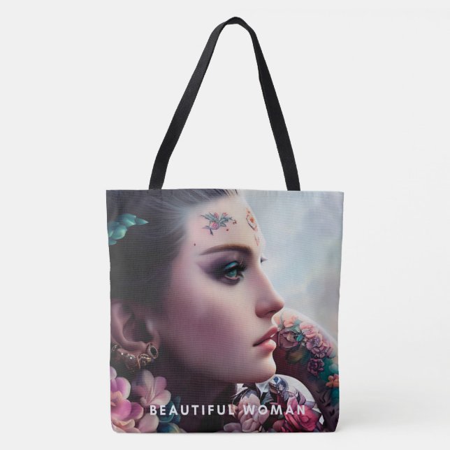 Beautiful woman Tote Bag (Front)