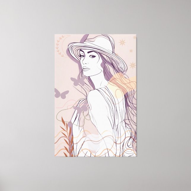 beautiful women canvas print (Front)