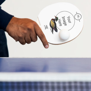 Beautiful Wood Duck Swimming Ping Pong Paddle