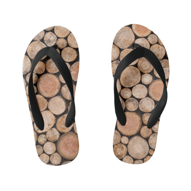 beautiful wood kid's jandals (Footbed)
