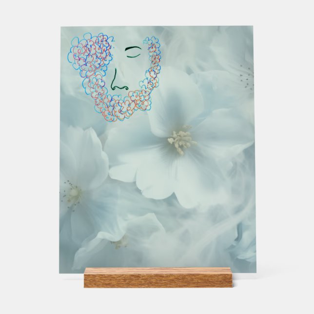 BEAUTIFUL WOODEN ACRYLIC SIGN (Front)